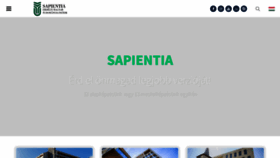 What Sapientia.ro website looked like in 2023 (1 year ago)