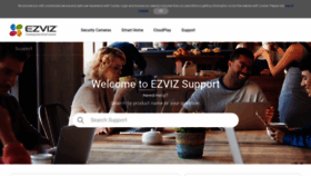 What Support.ezvizlife.com website looked like in 2023 (1 year ago)
