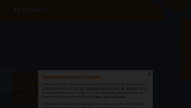 What Stawag.de website looked like in 2023 (2 years ago)