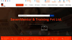 What Sevenmentor.com website looked like in 2023 (1 year ago)
