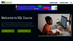 What Sqlcourse.com website looked like in 2023 (1 year ago)