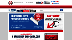 What Shopsmith.com website looked like in 2023 (1 year ago)