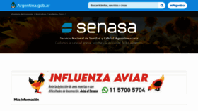 What Senasa.gov.ar website looked like in 2023 (2 years ago)