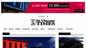 What Stvincenttimes.com website looked like in 2023 (1 year ago)