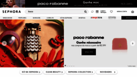 What Sephora.com.br website looked like in 2023 (3 years ago)