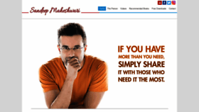 What Sandeepmaheshwari.com website looked like in 2023 (1 year ago)