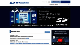 What Sdcard.org website looked like in 2023 (1 year ago)