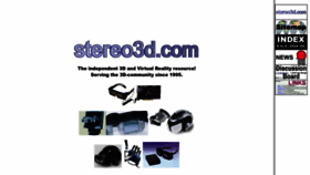 What Stereo3d.com website looked like in 2023 (1 year ago)