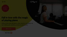 What Skoove.com website looked like in 2023 (1 year ago)