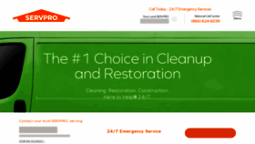 What Servpro.com website looked like in 2023 (1 year ago)