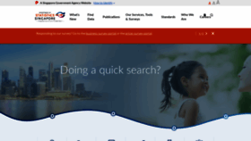 What Singstat.gov.sg website looked like in 2023 (1 year ago)