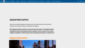 What Singaporeexpats.com website looked like in 2023 (1 year ago)