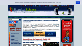 What Skepticalscience.com website looked like in 2023 (1 year ago)