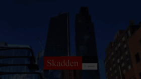 What Skadden.com website looked like in 2023 (1 year ago)
