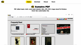 What Sumatrapdfreader.org website looked like in 2023 (1 year ago)