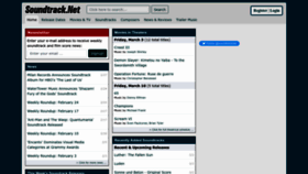 What Soundtrack.net website looked like in 2023 (2 years ago)