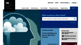 What Spl.org website looked like in 2023 (3 years ago)