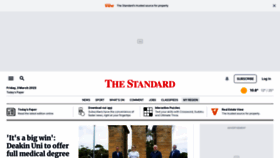 What Standard.net.au website looked like in 2023 (1 year ago)