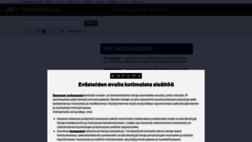 What Sanakirja.org website looked like in 2023 (2 years ago)