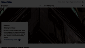 What Skanska.co.uk website looked like in 2023 (2 years ago)