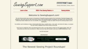 What Sewingsupport.com website looked like in 2023 (1 year ago)