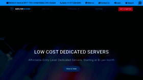 What Serverroom.net website looked like in 2023 (1 year ago)