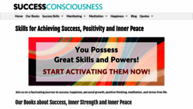 What Successconsciousness.com website looked like in 2023 (1 year ago)