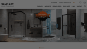What Sanplast.pl website looked like in 2023 (3 years ago)