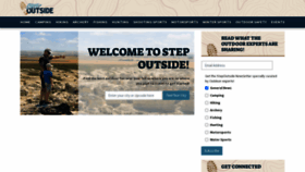What Stepoutside.org website looked like in 2023 (1 year ago)
