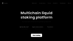 What Staderlabs.com website looked like in 2023 (1 year ago)
