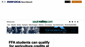 What Saukvalley.com website looked like in 2023 (1 year ago)