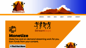 What Streamguys.us website looked like in 2023 (1 year ago)