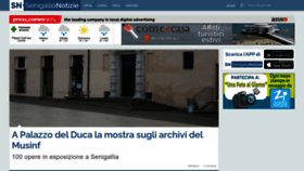 What Senigallianotizie.it website looked like in 2023 (3 years ago)