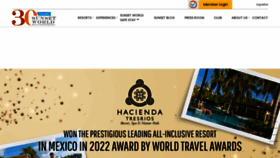 What Sunsetworldresorts.com website looked like in 2023 (1 year ago)