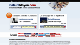 What Salairemoyen.com website looked like in 2023 (1 year ago)