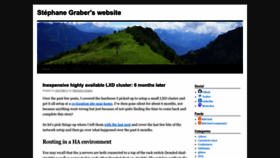 What Stgraber.org website looked like in 2023 (1 year ago)