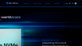 What Siliconmotion.com website looked like in 2023 (1 year ago)