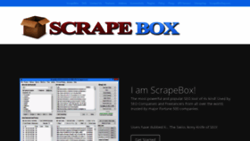 What Scrapebox.com website looked like in 2023 (1 year ago)