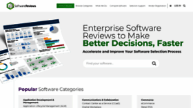 What Softwarereviews.com website looked like in 2023 (1 year ago)