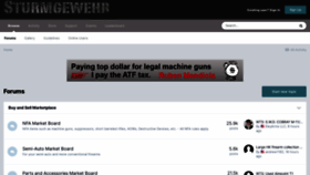 What Sturmgewehr.com website looked like in 2023 (1 year ago)