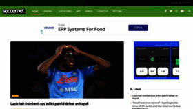 What Soccernet.ng website looked like in 2023 (1 year ago)