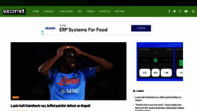 What Soccernet.ng website looked like in 2023 (3 years ago)