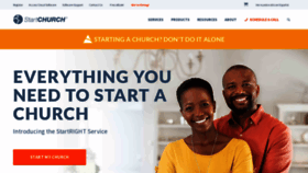 What Startchurch.com website looked like in 2023 (1 year ago)