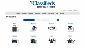 What Stclassifieds.sg website looked like in 2023 (1 year ago)