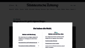 What Sz.de website looked like in 2023 (1 year ago)