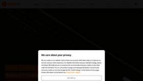 What Sennder.com website looked like in 2023 (1 year ago)