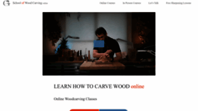 What Schoolofwoodcarving.com website looked like in 2023 (1 year ago)