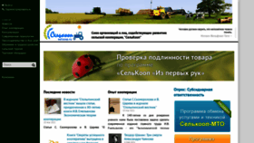 What Selcoop.ru website looked like in 2023 (1 year ago)