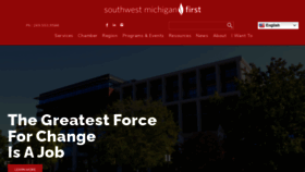 What Southwestmichiganfirst.com website looked like in 2023 (1 year ago)