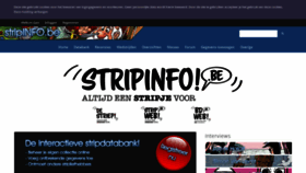 What Stripinfo.be website looked like in 2023 (2 years ago)